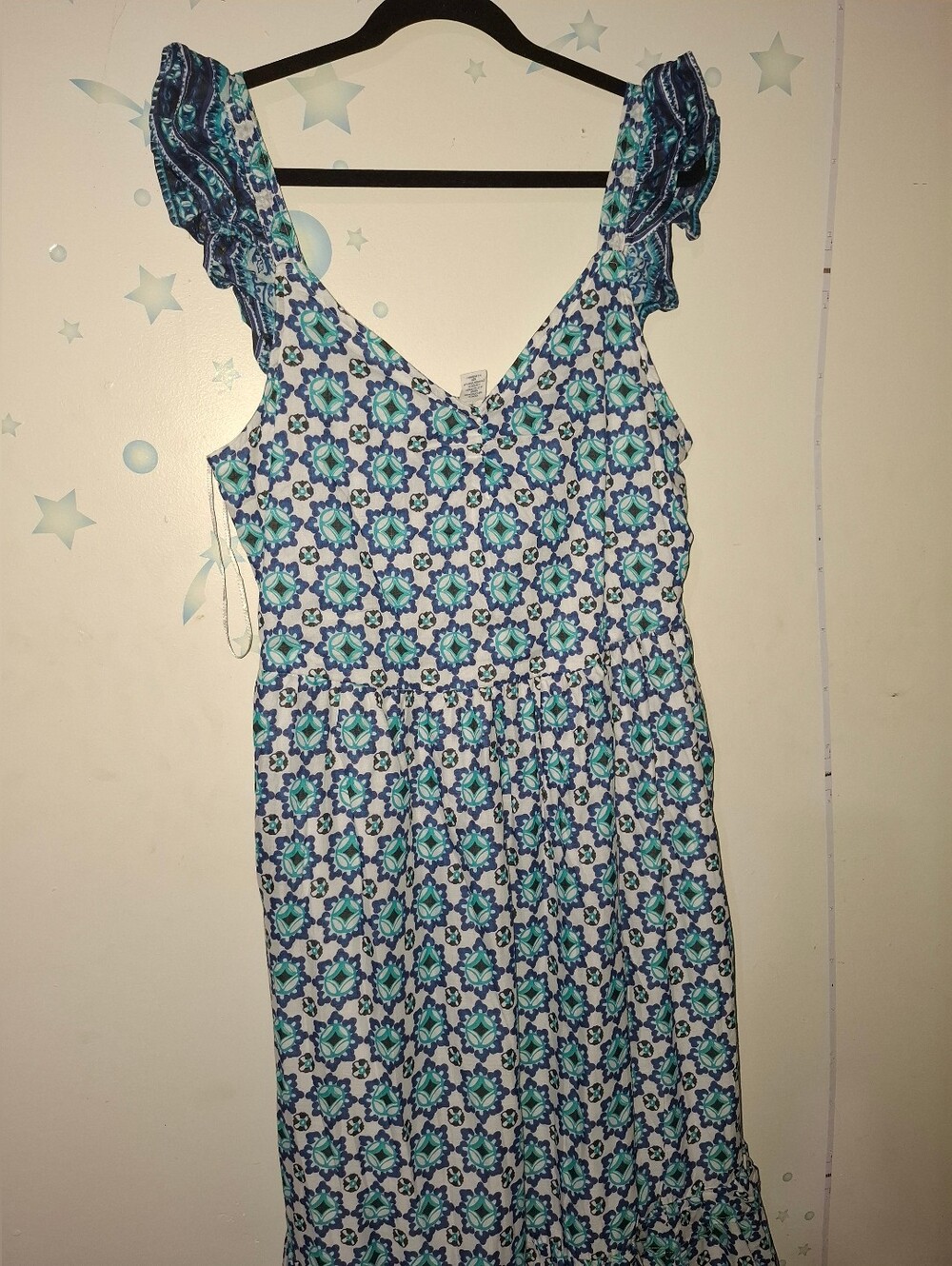 Lucky Brand Blue & Teal Patterned Maxi Dress - Picture 2 of 5